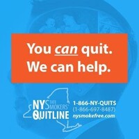The New York State Smokers' Quitline logo