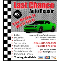 Last Chance Auto Repair For Cars Trucks Plainfield, IL logo