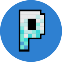 Pixelated logo