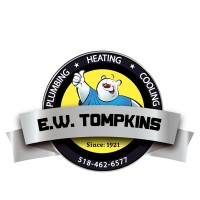 E. W. TOMPKINS PLUMBING HEATING COOLING logo