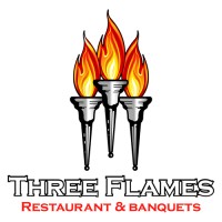 Three Flames Restaurant logo