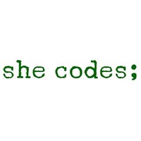 she codes; logo