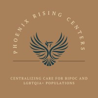 Phoenix Rising Centers 🏳️⚧️🤎🏳️🌈| Mental Health Redefined logo