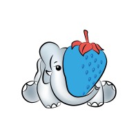 Blue Strawberry Elephant logo