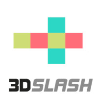 3D Slash logo