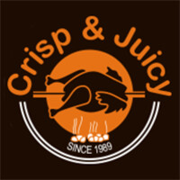 Crisp & Juicy We Deliver Chicken logo