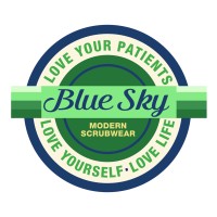 Blue Sky Scrubs logo