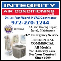 Integrity Air Conditioning: Dallas A/C And Heating Repair, Install, Service | Dallas HVAC logo