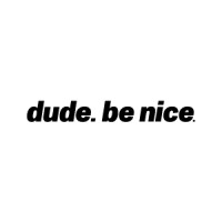 Dude. Be Nice logo