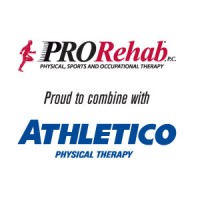 PRORehab combined with Athletico Physical Therapy logo