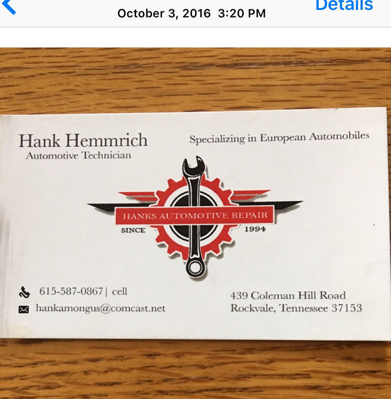 Contact Hank Hemmrich