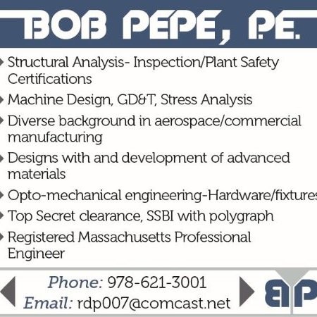 Contact Bob Pepe