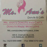 Contact Anns Donuts