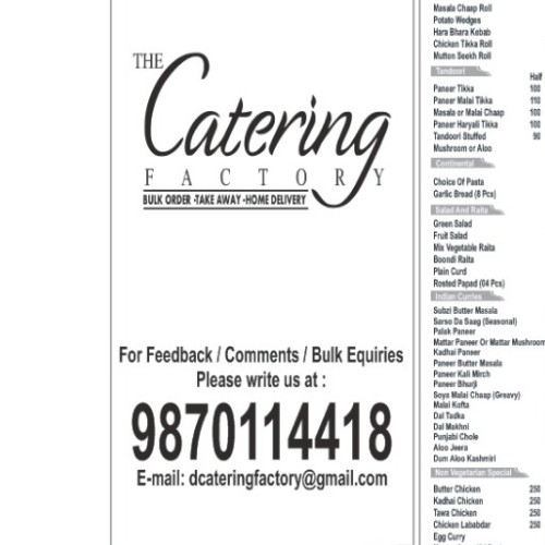 Catering Factory Gurgaon